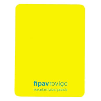 Cartellino giallo fluo