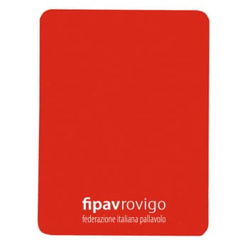 Cartellino rosso fluo